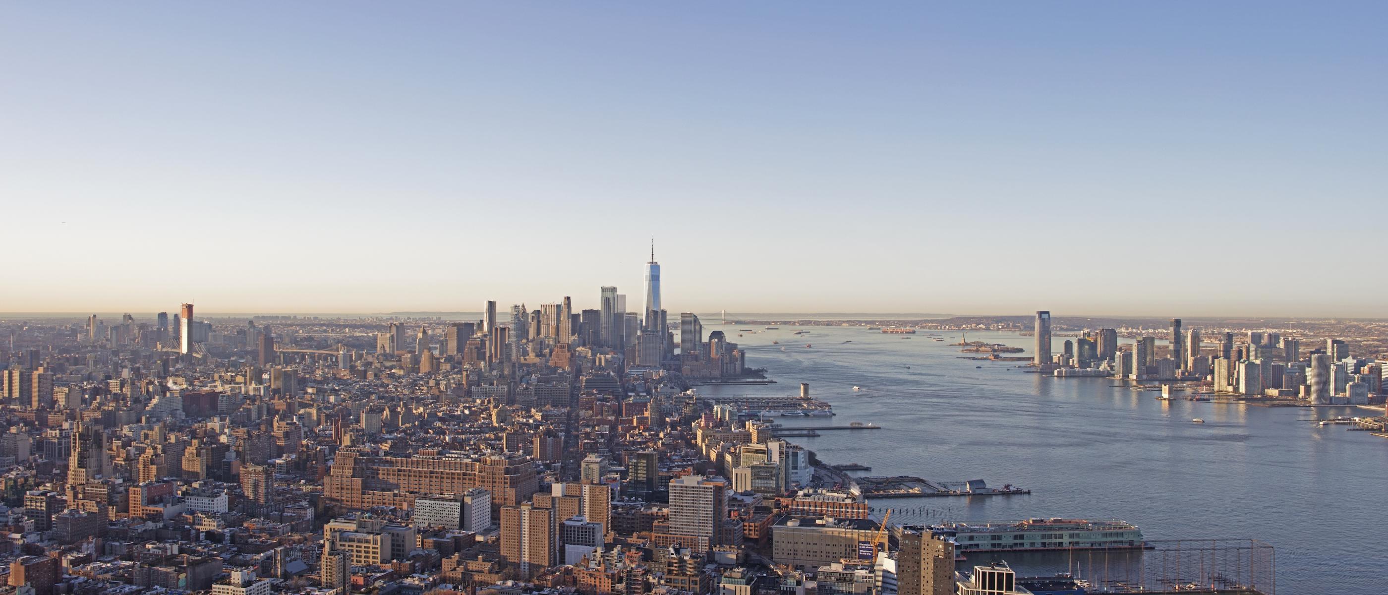 Downtown View Along the Hudson River